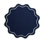 Talah Home | Solid Navy Wave Placemat