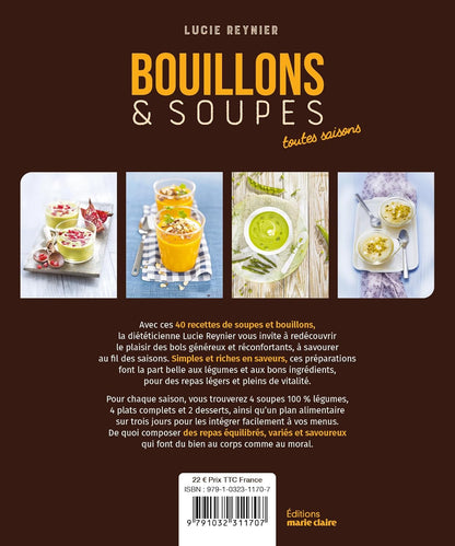 COOKBOOK: Bouillons et Soupes by Lucie Reynier, Maison Gabrielle & Editions Marie Claire