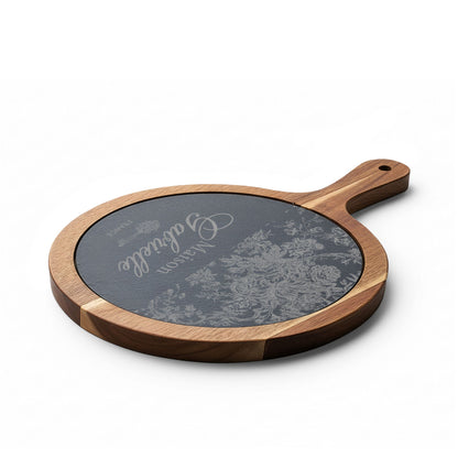 Maison Gabrielle Engraved Acacia Charcuterie & Cheese Board