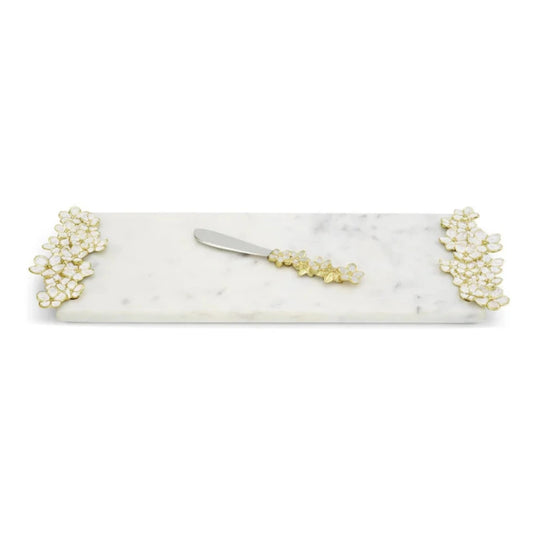 Cherry Blossom Small Cheese Board with Knife