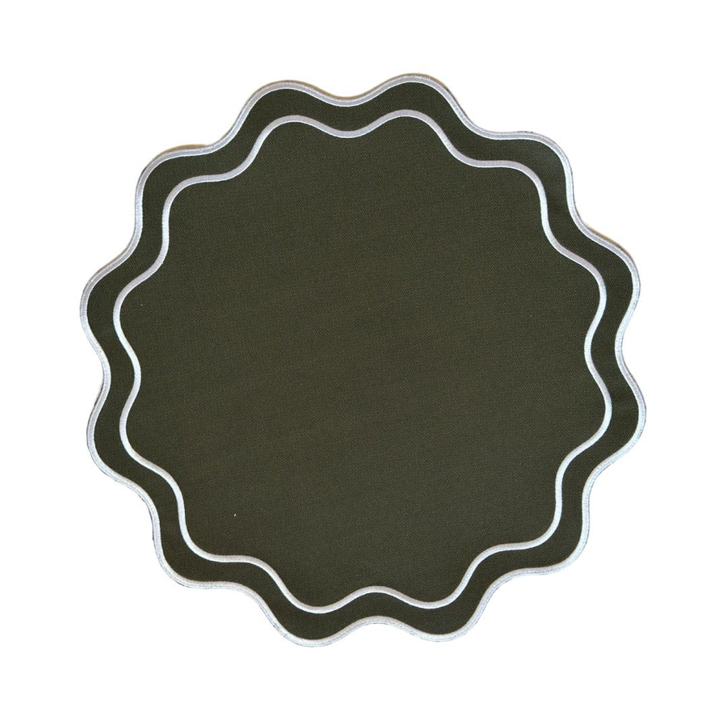 Talah Home | Solid Navy Wave Placemat